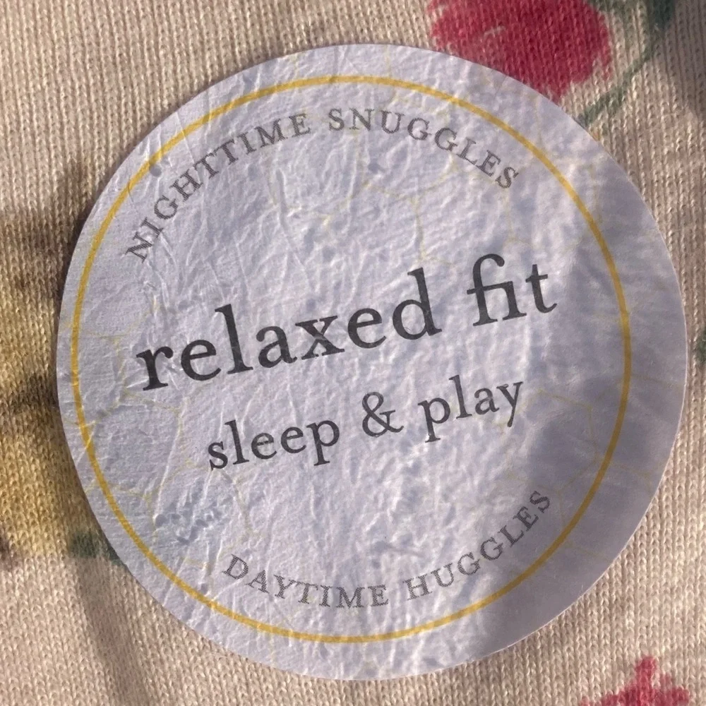 Burt’s Bees Baby Sleep ‘N Play 3-6 M Squirrels Organic Cotton Footed Sleeper New